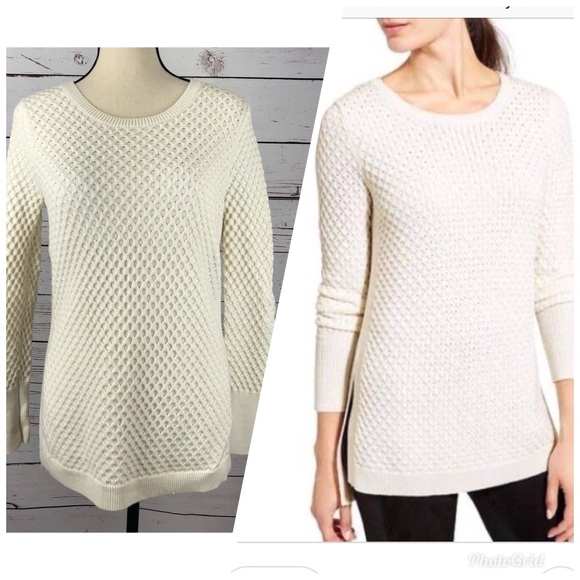 Athleta Thermal Honeycomb Sweater Med 